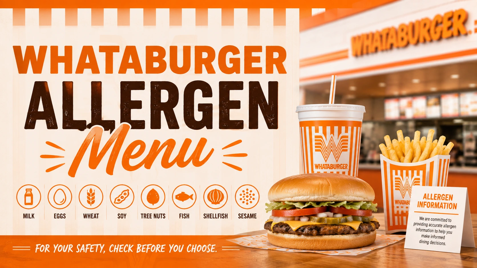 Whataburger Allergen menu